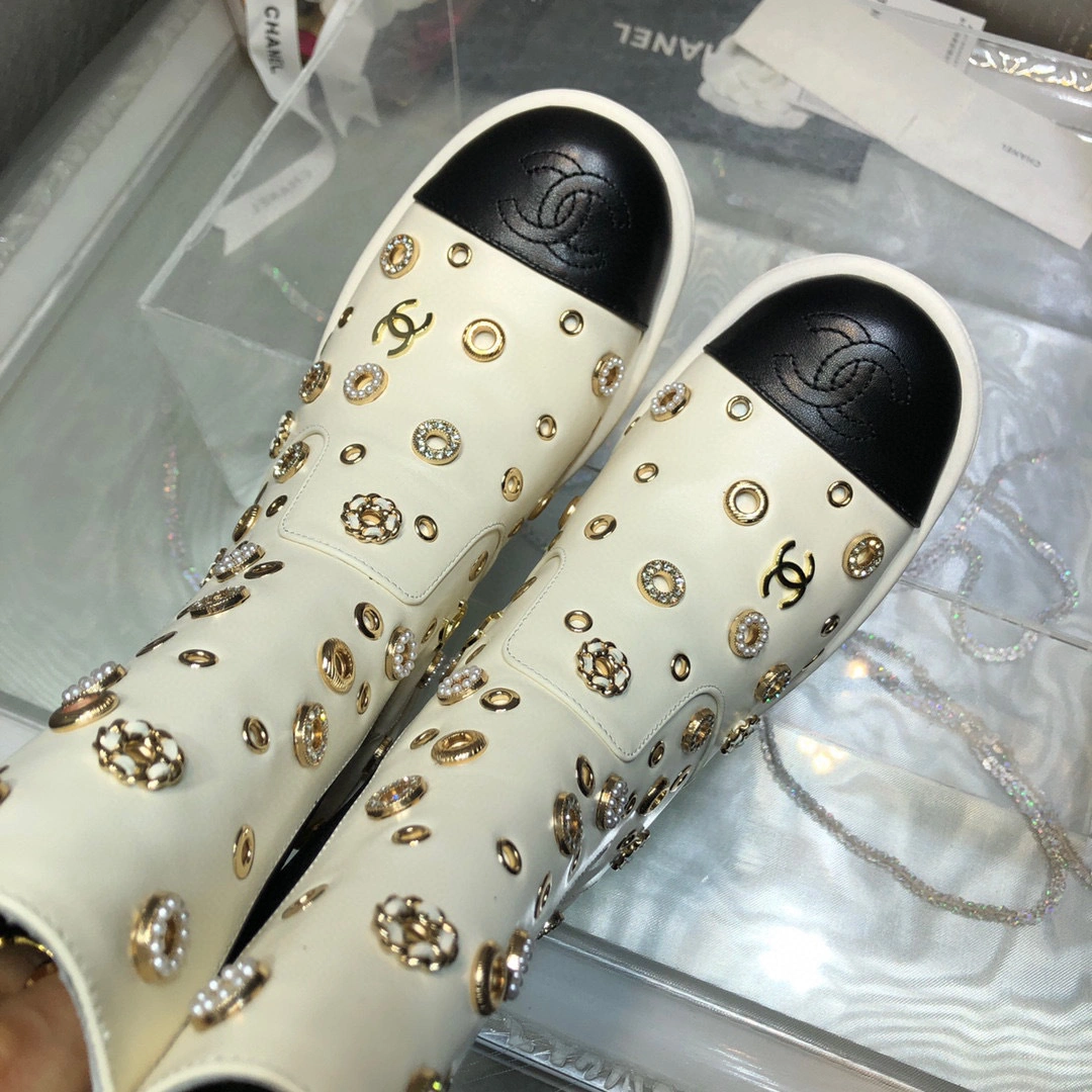 coco- heel height ：4.5cm， Forefoot 2cm，Barrel height ：20cm。 Calfskin Sheepskin item:B-X198J2012